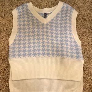 Plaid sweater vest